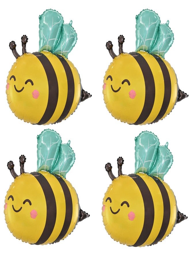 MOHYS Bee Balloons Birthday Party Decorations Supplies for Wedding & Baby Shower, 4 Pack - Image 1